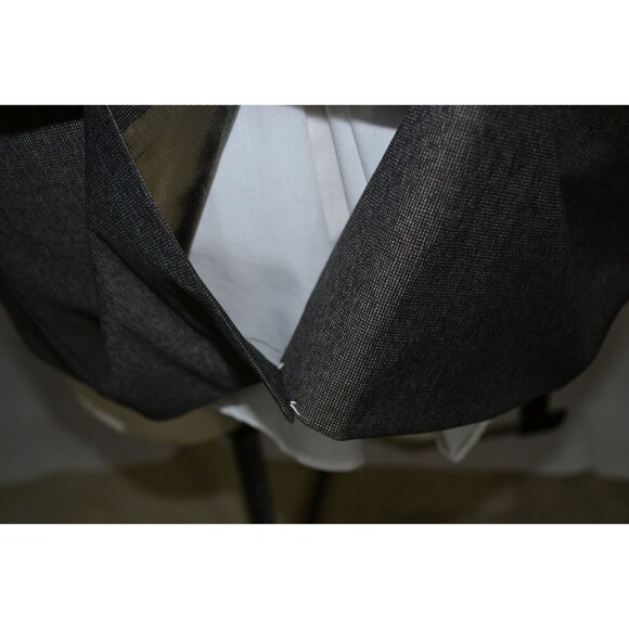 Banana Republic 100% Wool Blazer Suit Jacket Grey Charcoal Men's Modern Fit 42R - Picture 11 of 16